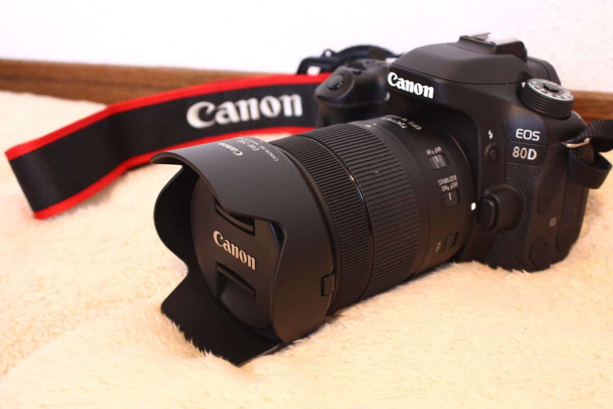 Canonの中級デジタル一眼レフ EOS 80D EF-S18-135 IS USM 購入！